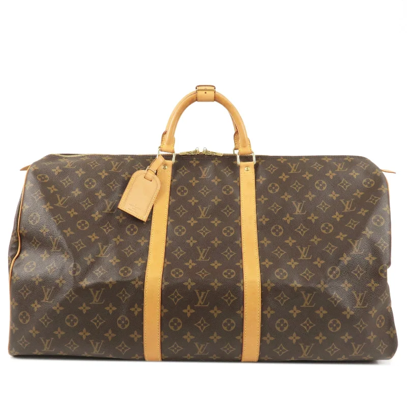 Louis Vuitton Petite Malle bags with a hard - shell structure for uniquenessLouis Vuitton Monogram Keep All 60 Boston Bag M41422