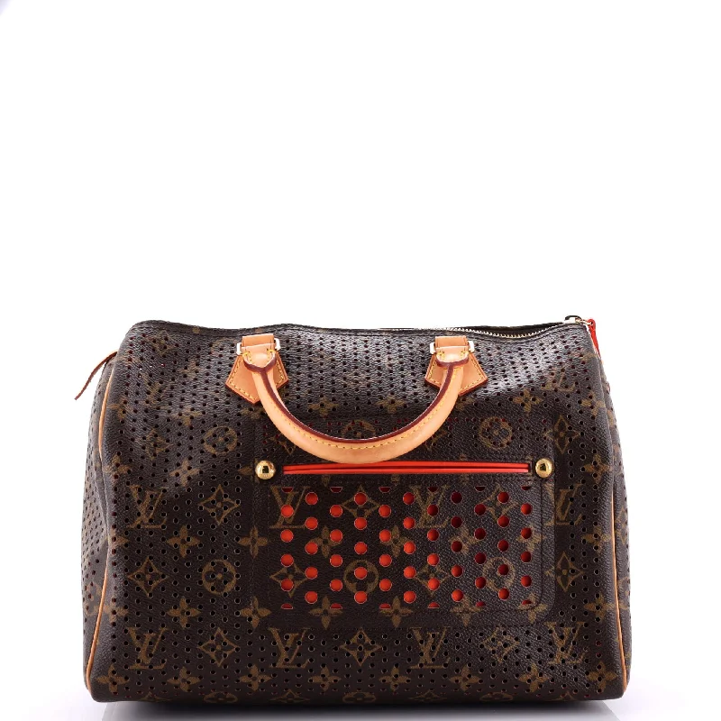 Speedy Handbag Perforated Monogram Canvas 30