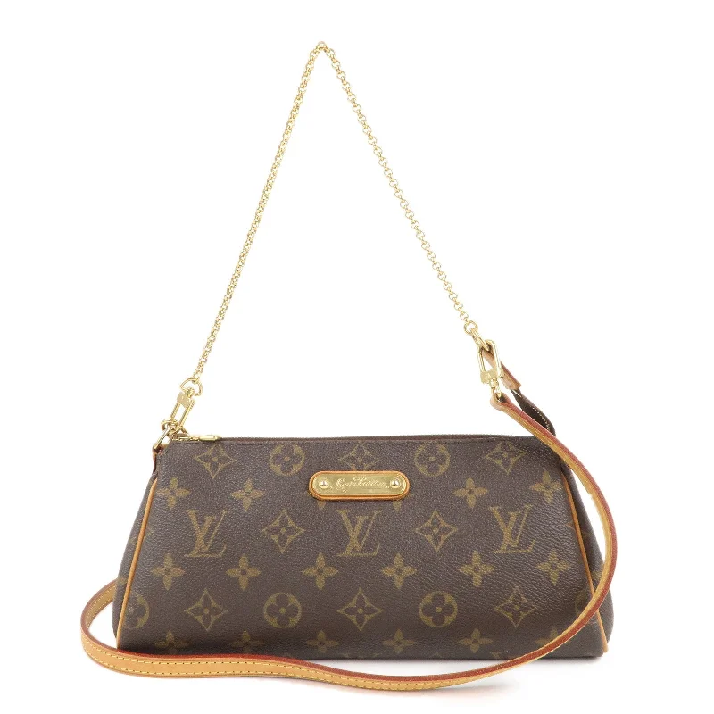 Louis Vuitton Twist bags with a contrast - colored interior for visual interestLouis Vuitton Monogram Eva 2Way Pouch Shoulder Bag M95567