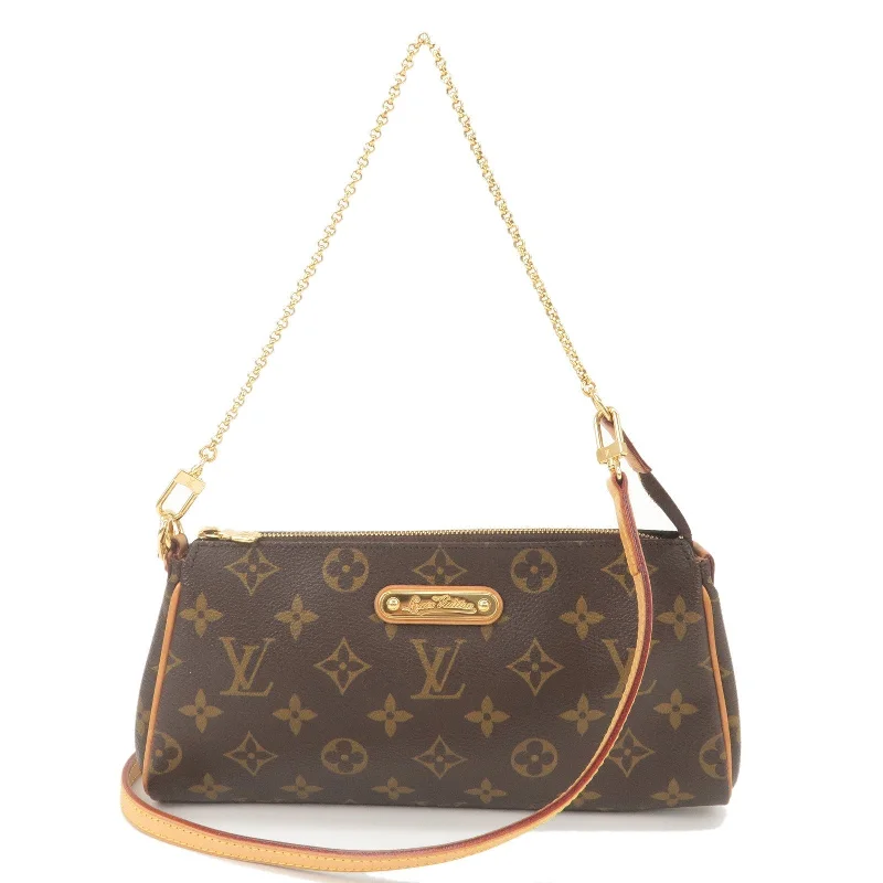 Louis Vuitton backpacks with a padded back panel for comfort during long - wearLouis Vuitton Monogram Eva 2 Way Pouch Shoulder Bag M95567