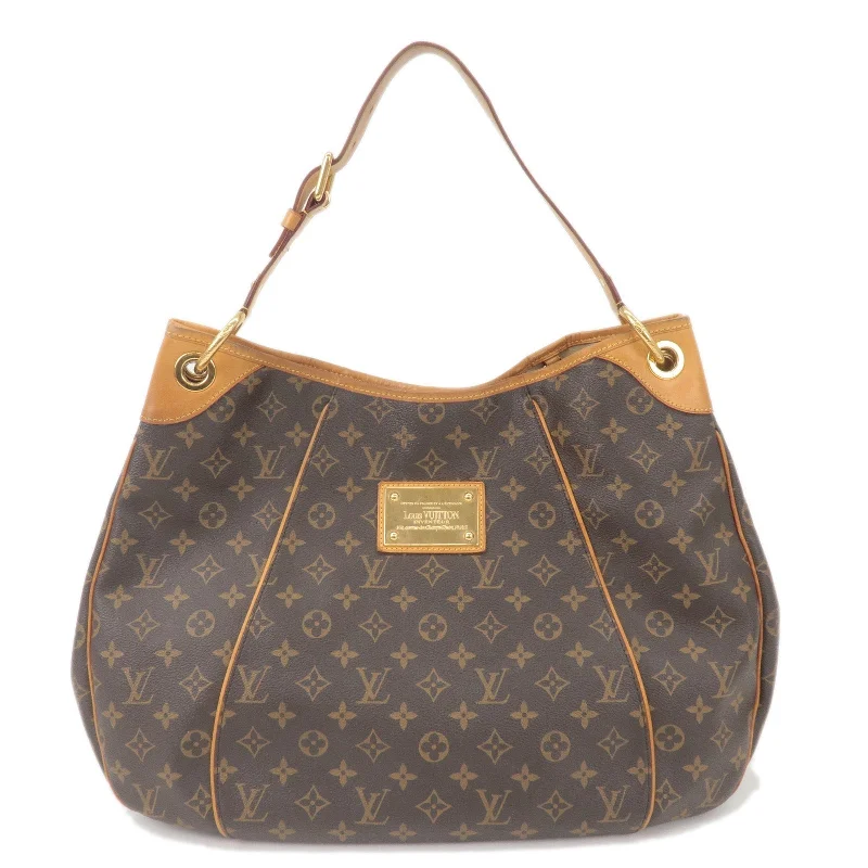 Louis Vuitton bags with a chain - link trim and a leather body for a modern edgeLouis Vuitton Monogram Galliera GM Shoulder Bag Brown M56381