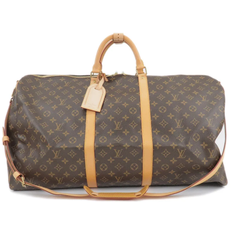 Louis Vuitton backpacks with a hidden back pocket for securityLouis Vuitton Monogram Keep All Bandouliere 60 Bag M41412