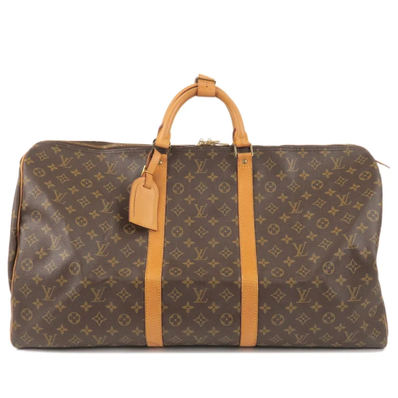 Louis Vuitton Twist bags with a contrast - colored interior for visual interestLouis Vuitton Monogram Keep All 60 Boston Bag M41422