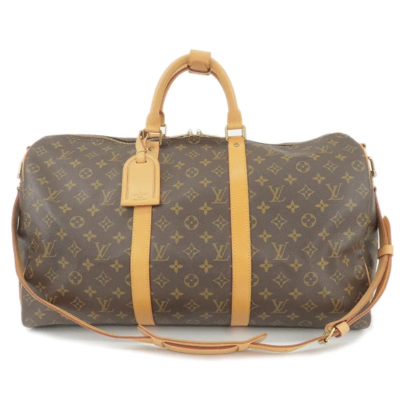 Louis Vuitton backpacks with a padded laptop compartment for travelLouis Vuitton Monogram Keep All Bandouliere 50 Bag M41416