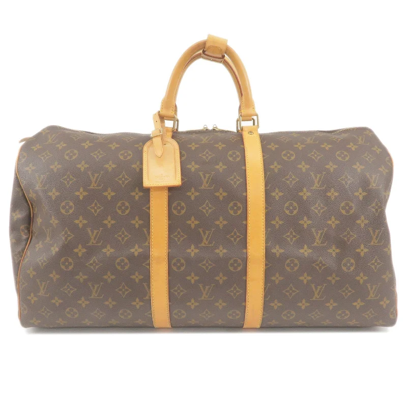 Louis Vuitton Twist bags with a crystal - embellished LV - turnlockLouis Vuitton Monogram Keep All 55 Boston Bag M41424