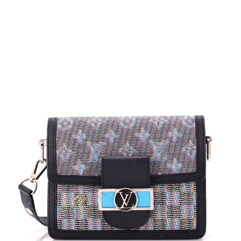 Dauphine Shoulder Bag Damier Monogram LV Pop Canvas Mini