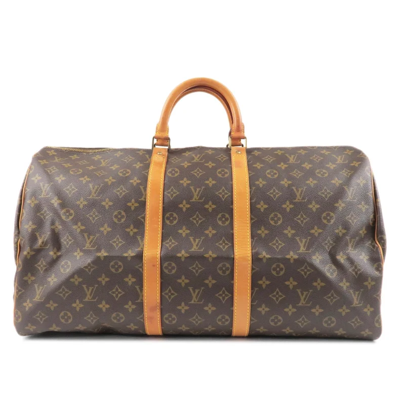 Louis Vuitton Alma bags with a detachable shoulder strap for versatilityLouis Vuitton Monogram Keep All 55 Boston Bag M41424