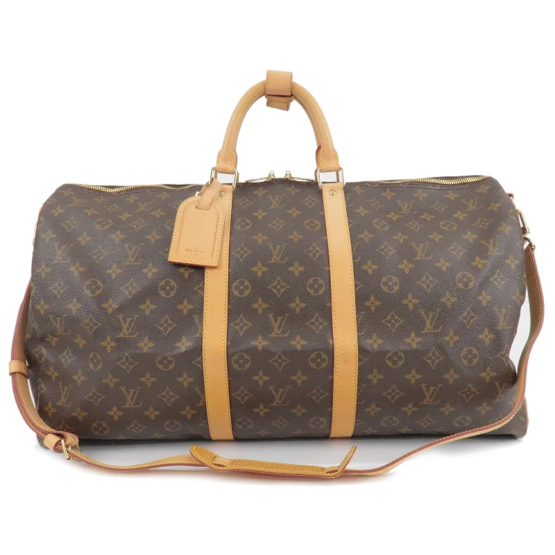 Ladies Louis Vuitton handbags with a detachable coin purse insideLouis Vuitton Monogram Keep All Bandouliere 55 Bag M41414