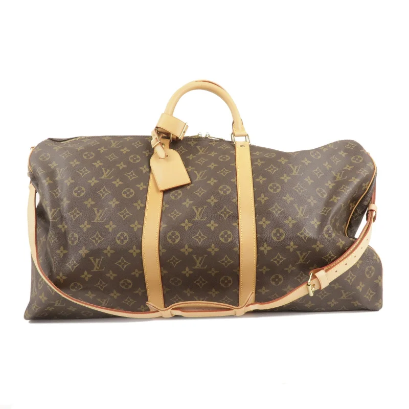 Louis Vuitton backpacks with a hidden back pocket for securityLouis Vuitton Monogram Keep All Bandouliere 60 Boston Bag M41412