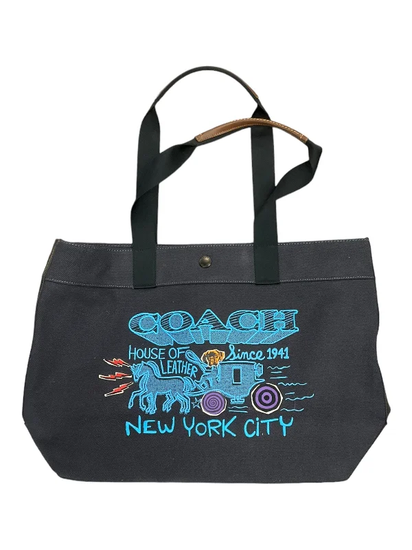 Coach Dempsey bags with a large capacity and a drawstring closureTote Designer By Coach  Size: Large