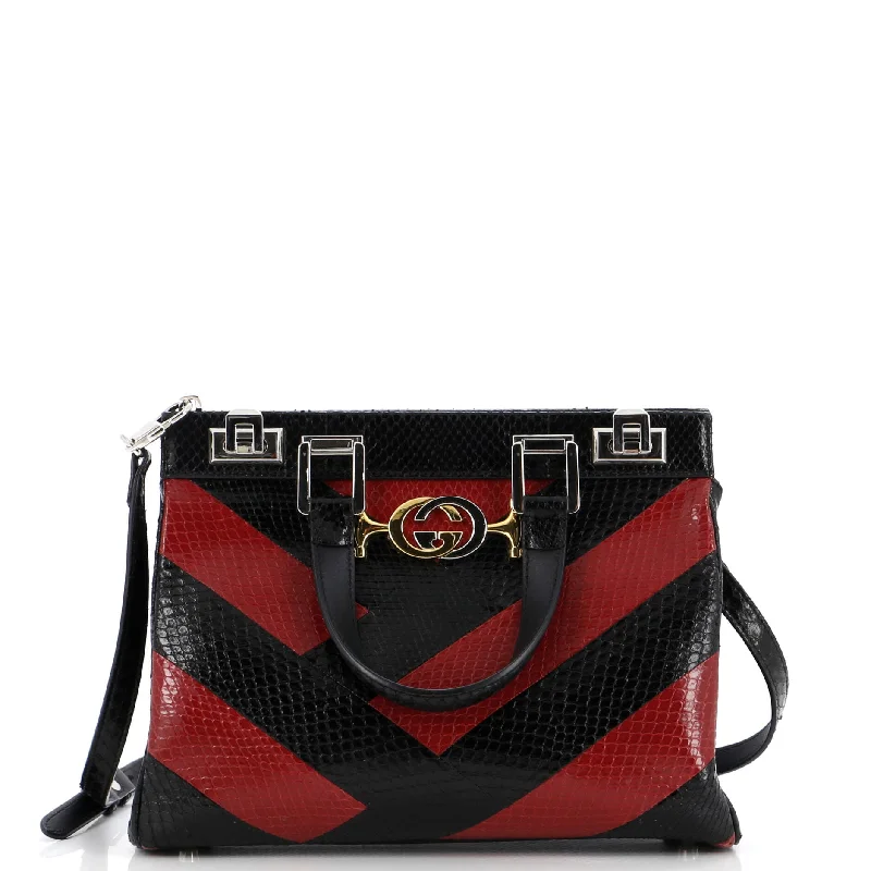 Zumi Top Handle Bag Python Small