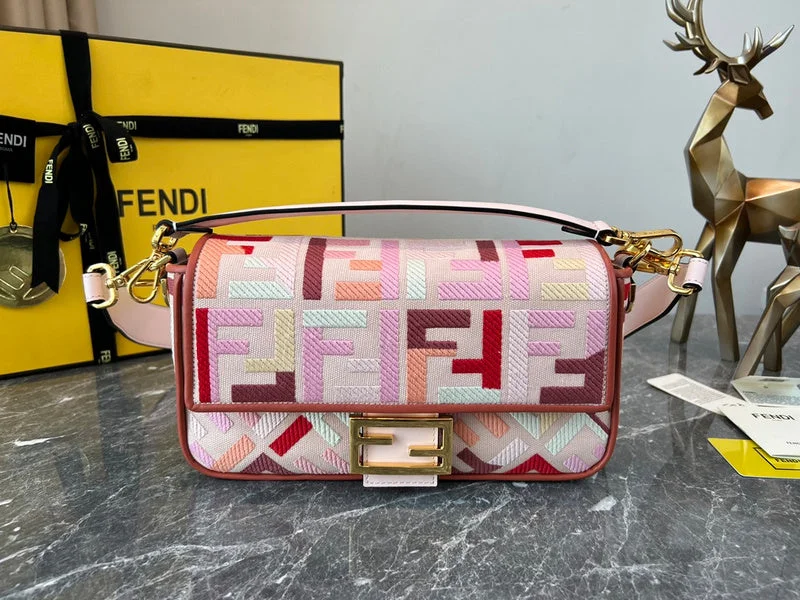 Fendi handbags with a holographic FF logo for a futuristic and trendy lookWF - Fendi Bags - 098