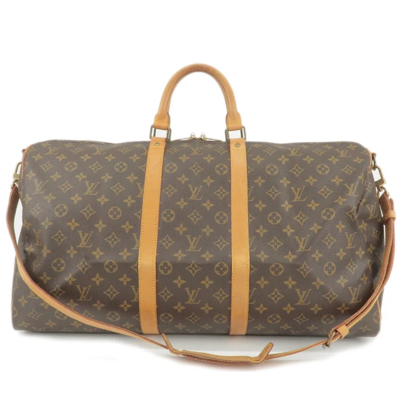 Louis Vuitton Twist bags with a snakeskin - effect panel for a bold lookLouis Vuitton Monogram Keep All Bandouliere 55 Boston Bag M41414