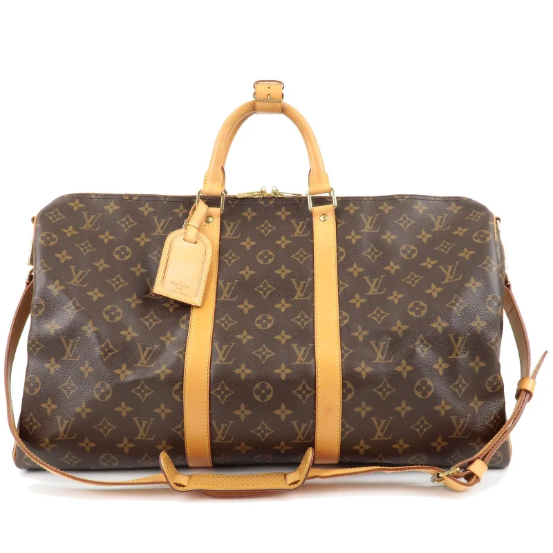 Louis Vuitton Alma bags with a leather - wrapped handle for a luxurious feelLouis Vuitton Monogram Keep All Bandouliere 50 Bag N41416