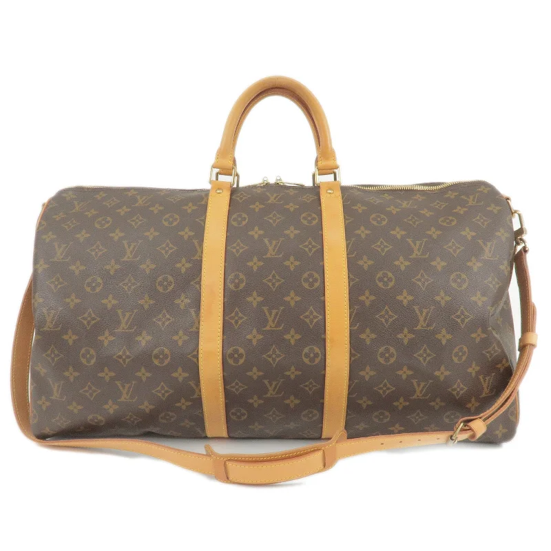 Louis Vuitton backpacks with a multi - pocket organization for functionalityLouis Vuitton Monogram Keep All Bandouliere 55 Boston Bag M41414