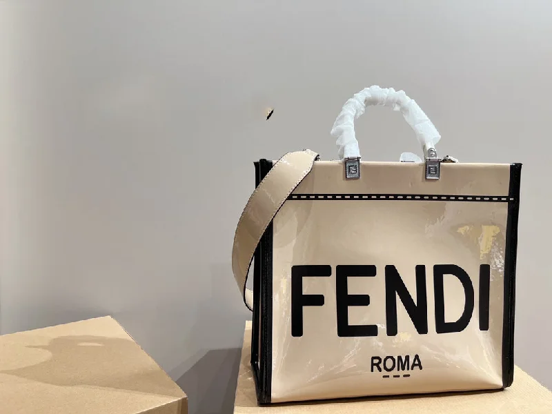 Fendi tote bags with a snap - button closure and a decorative charm for a fashionable and personalized lookLuxury Bags Fendi 283