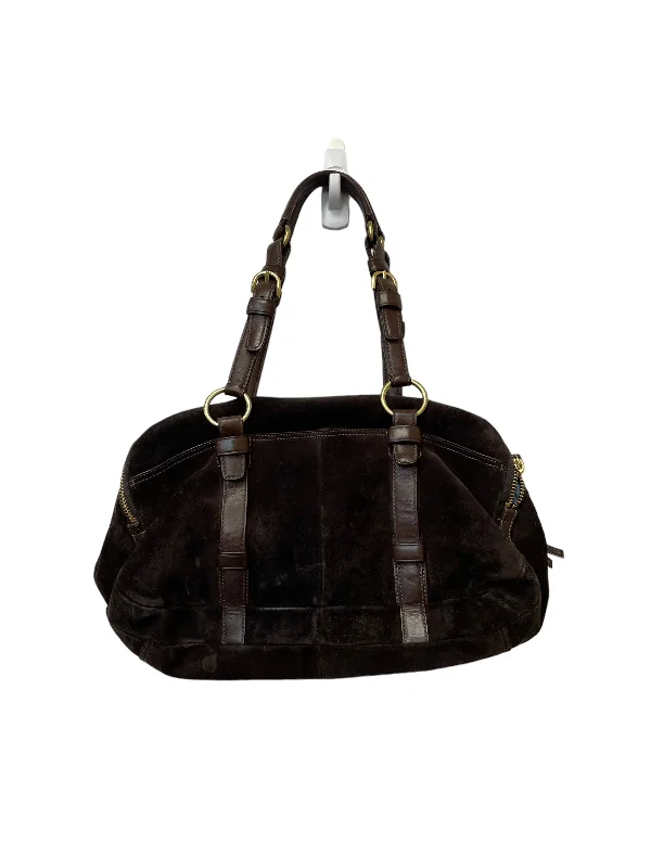 Coach Borough bags with a contrast - stitched handle for a unique lookHandbag Designer By Coach  Size: Medium