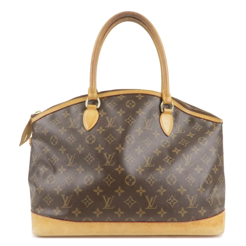 Ladies Louis Vuitton Capucines bags with gold - toned hardwareLouis Vuitton Monogram Lockit Horizontal Shoulder Bag M40104