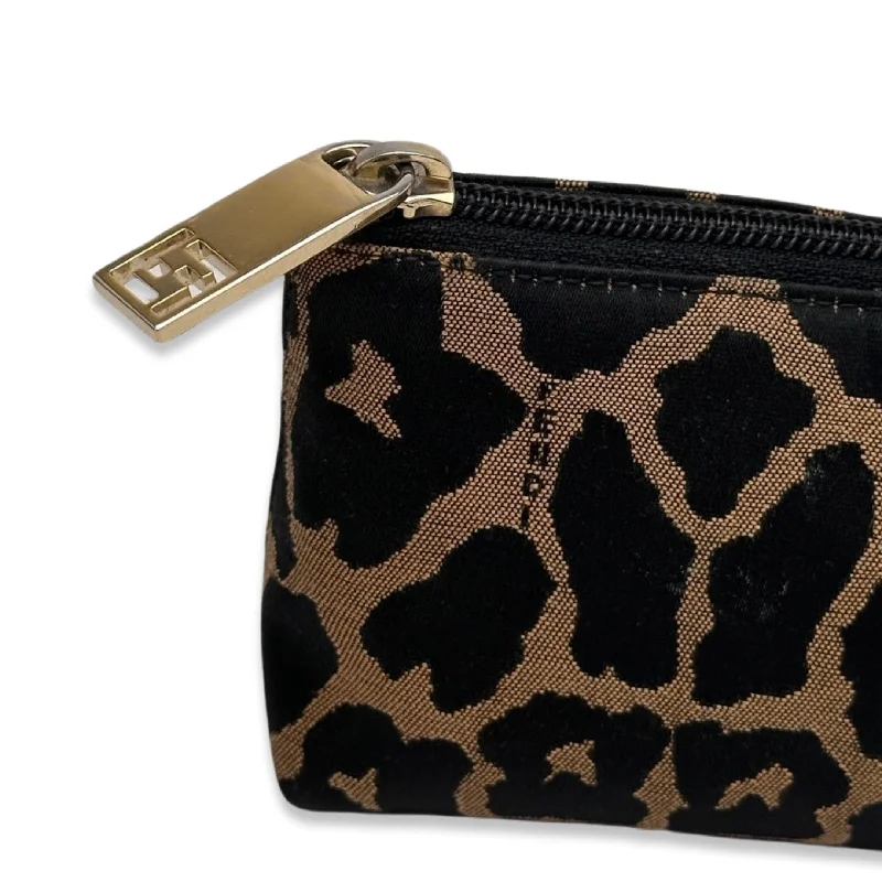 Fendi crossbody bags in a vibrant, neon color for a bold fashion statementFendi Animal Print Clutch Bag