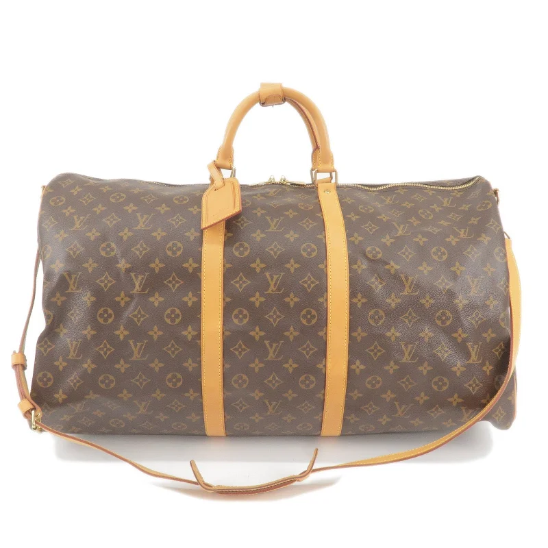 Ladies Louis Vuitton Capucines bags with a detachable shoulder strapLouis Vuitton Monogram Keep All Bandouliere 60 Boston Bag M41412