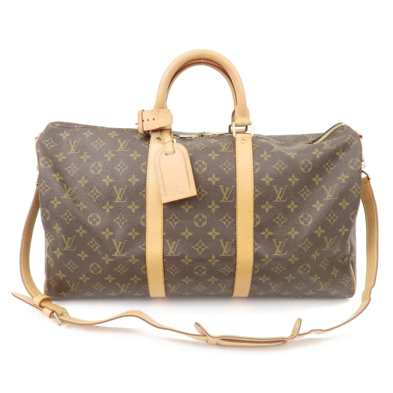 Louis Vuitton Twist bags with a crystal - embellished LV - turnlockLouis Vuitton Monogram Keep All 50 Boston Bag M41416