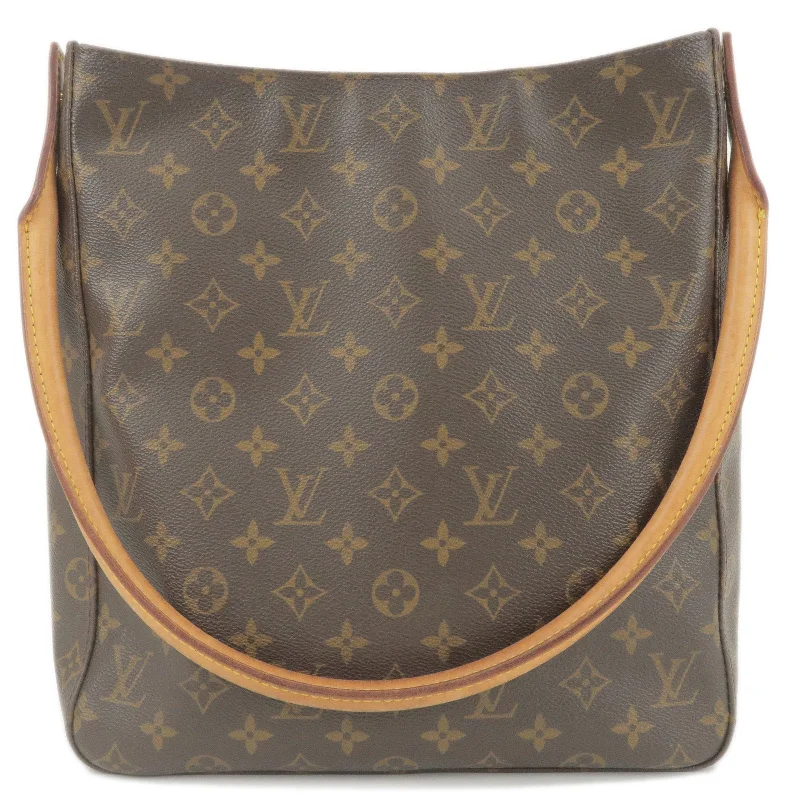 Ladies Louis Vuitton Capucines bags with gold - toned hardwareLouis Vuitton Monogram Looping GM Shoulder Bag M51145