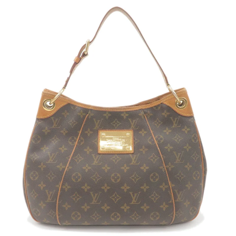 Louis Vuitton bags with a snap - button closure and a decorative charm for styleLouis Vuitton Monogram Galliera PM Shoulder Bag M56382