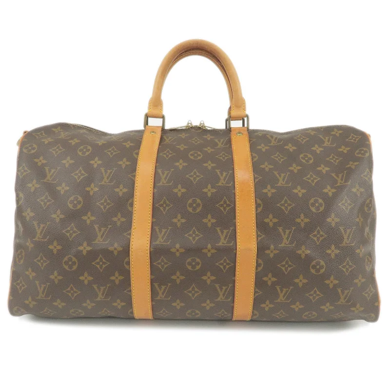 Louis Vuitton Alma bags featuring the signature top - handle designLouis Vuitton Monogram Keep All Bandouliere 50 Bag M41416