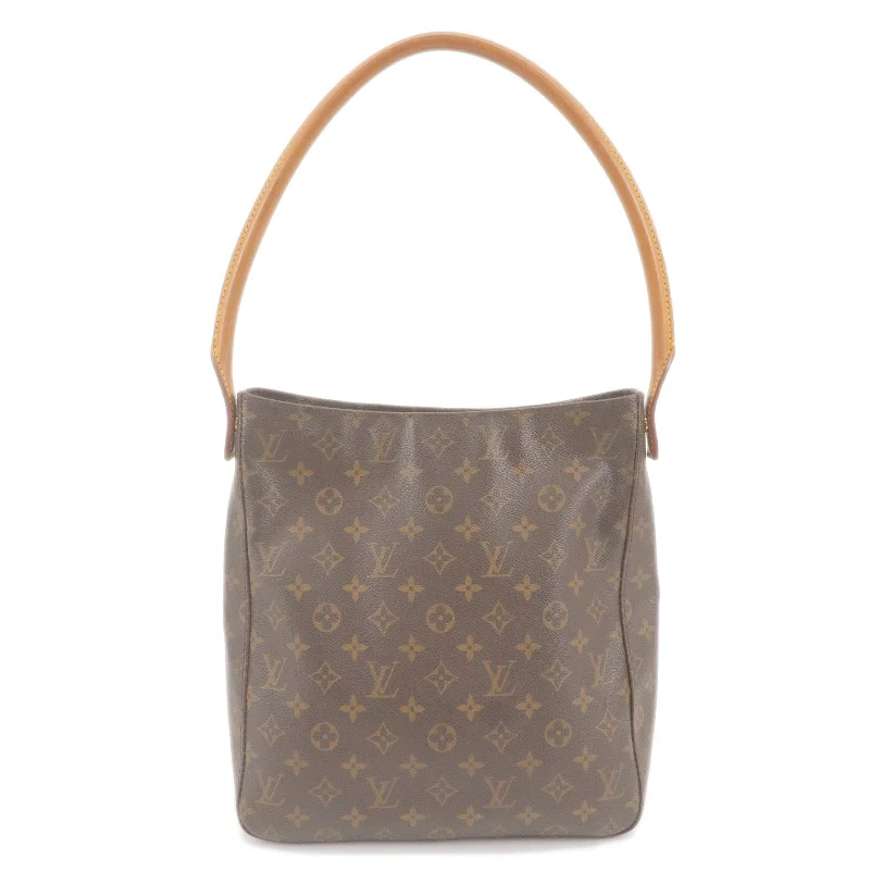 Louis Vuitton Petite Malle bags with a hard - shell structure for uniquenessLouis Vuitton Monogram Looping GM Shoulder Bag M51145