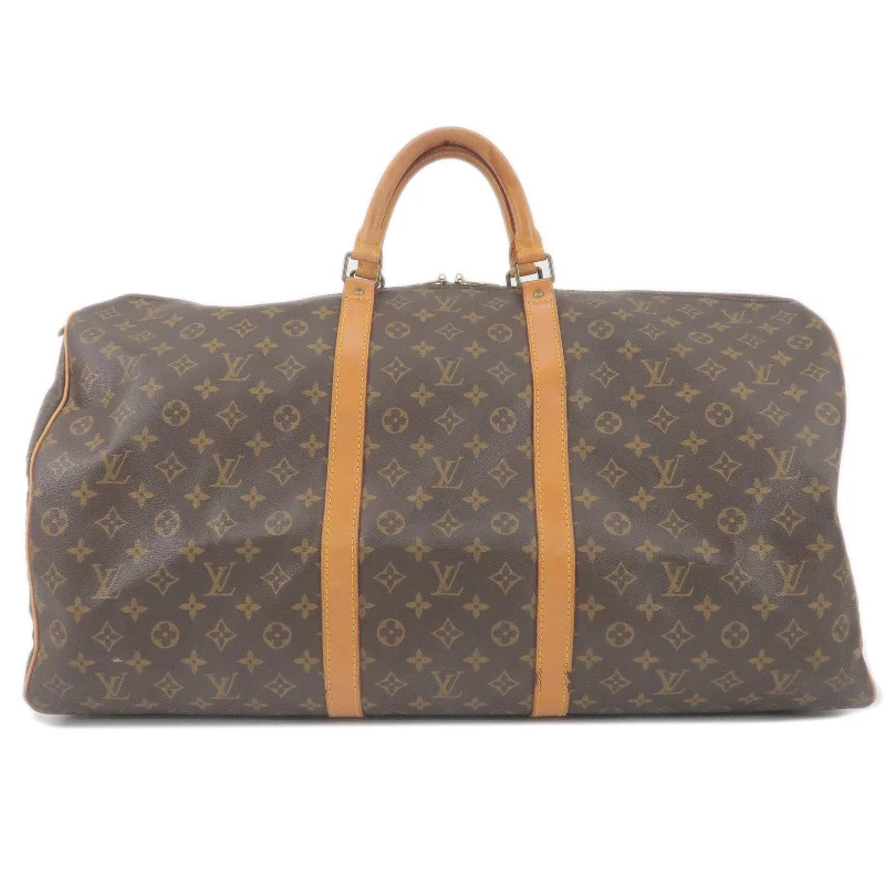 Ladies Louis Vuitton handbags with a detachable coin purse insideLouis Vuitton Monogram Keep All 60 Boston Bag M41422