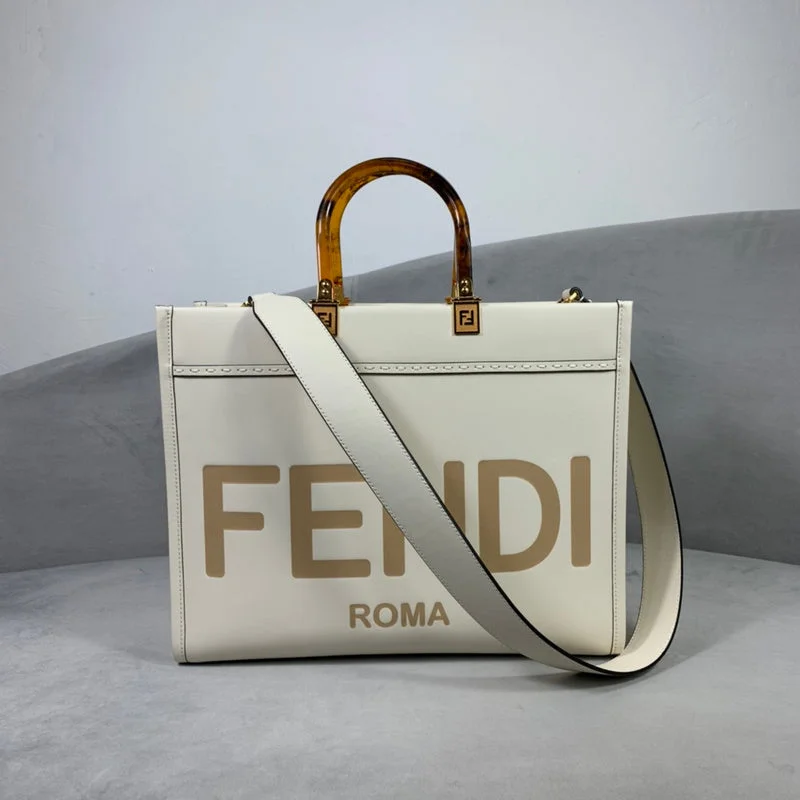 Ladies Fendi Sunshine Shopper bags in a pastel shade like mint for a soft and delicate appearanceWF - Fendi Bags - 654