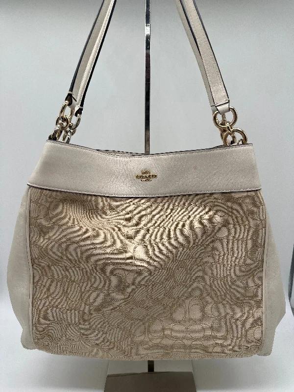 Coach Borough bags with a structured silhouette and a magnetic - snap closureHandbag Designer By Coach  Size: Medium