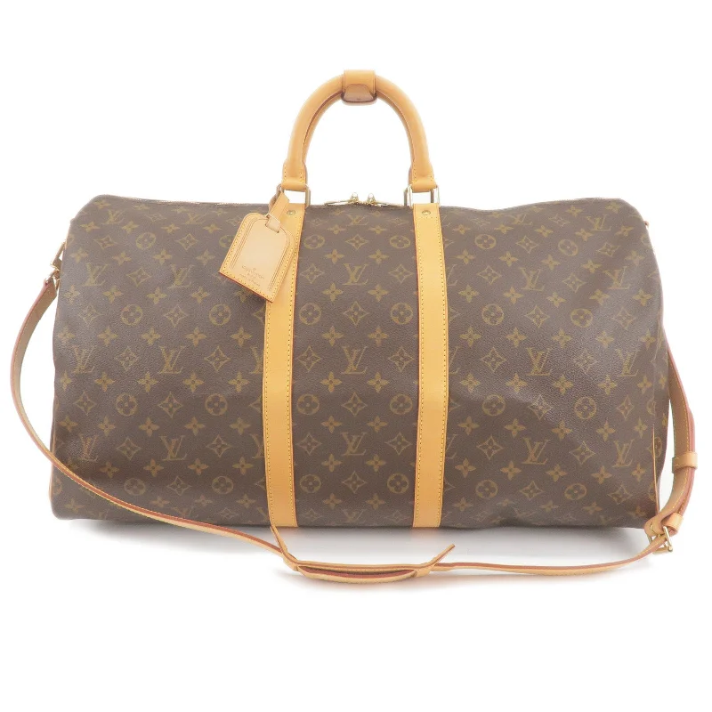 Louis Vuitton Alma bags with a detachable shoulder strap for versatilityLouis Vuitton Monogram Keep All 55 Bandouliere Boston Bag M41414