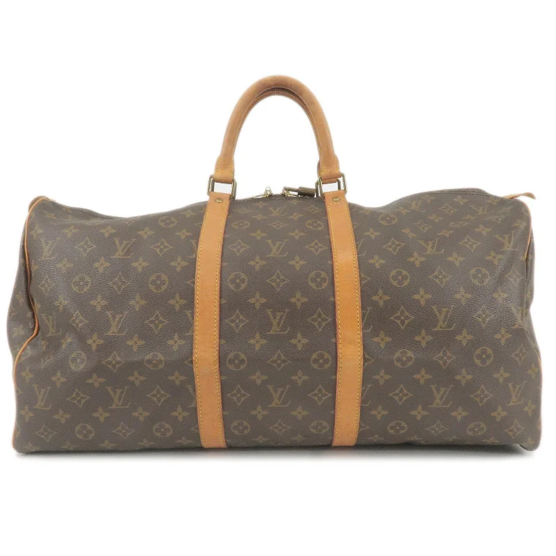 Louis Vuitton Twist bags with a contrast - colored interior for visual interestLouis Vuitton Monogram Keep All 55 Boston Bag M41424