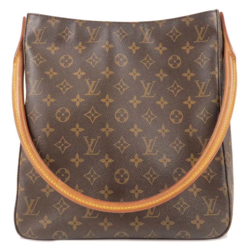 Louis Vuitton tote bags with a water - resistant coating for outdoor useLouis Vuitton Monogram Looping GM Shoulder Bag Hand Bag M51145