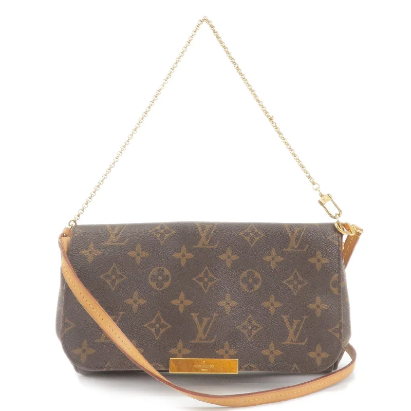 Louis Vuitton Petite Malle bags with a hard - shell structure for uniquenessLouis Vuitton Monogram Favorite MM 2Way Shoulder Bag M40718