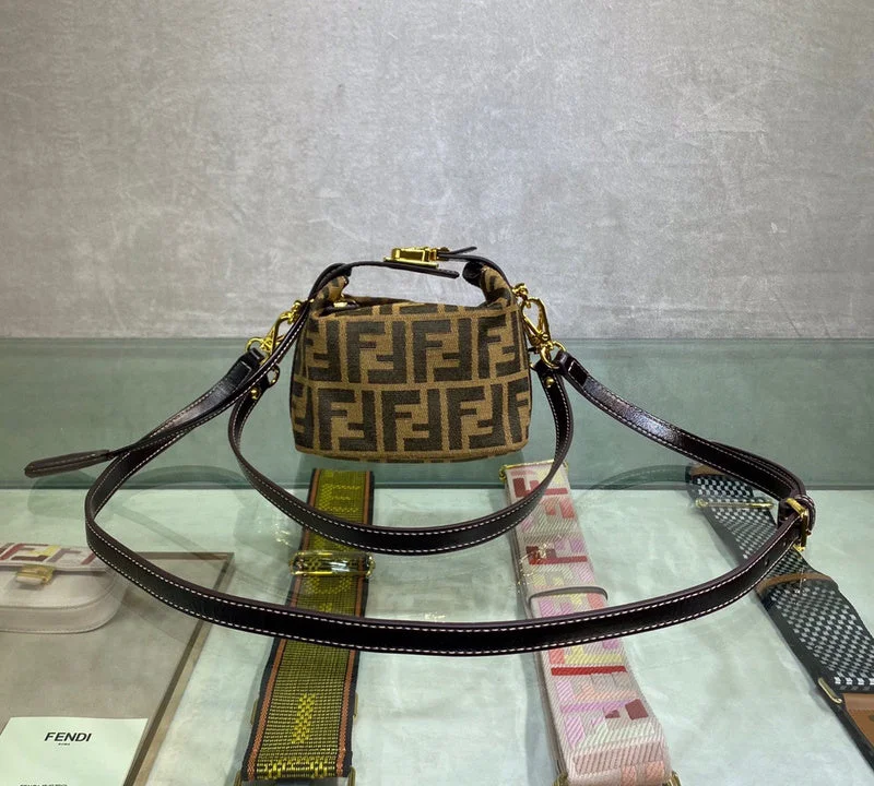 Ladies Fendi shoulder bags with a detachable scarf strap for a stylish and versatile optionBC - FENDI BAGS - 910