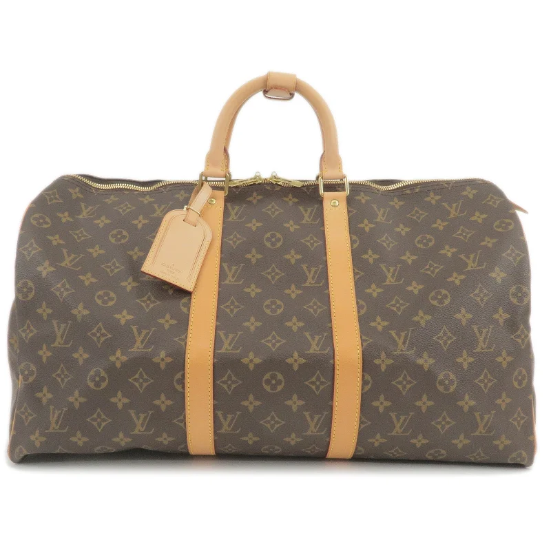 Louis Vuitton handbags with a metal - framed clasp for durabilityLouis Vuitton Monogram Keep All 50 Boston Bag M41426