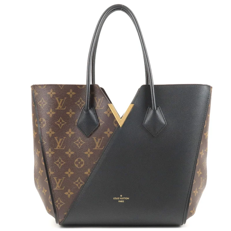 Louis Vuitton bags with a detachable mirror inside for on - the - go touch - upsLouis Vuitton Monogram Kimono MM Tote Bag Noir Black M40460