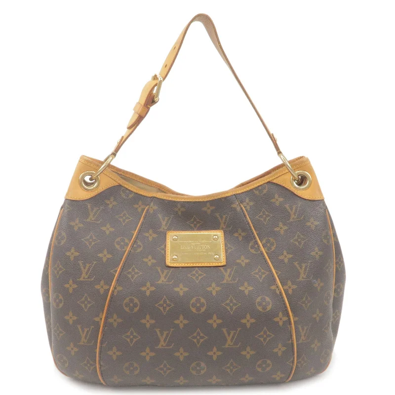 Louis Vuitton handbags with a back - zip pocket for storing valuablesLouis Vuitton Monogram Galliera PM Shoulder Bag M56382 Brown