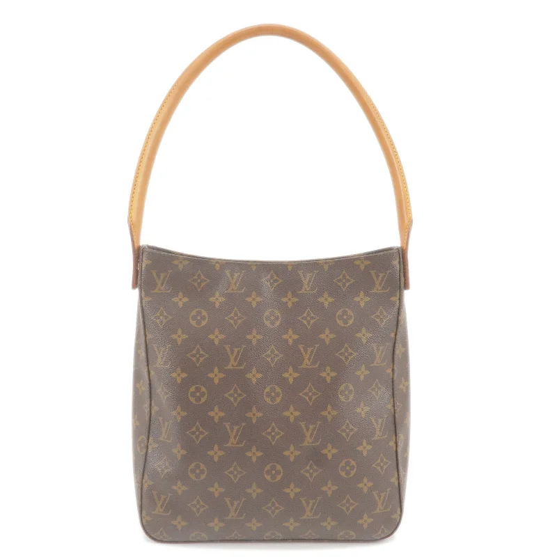 Louis Vuitton crossbody bags in a bold red color for a statementLouis Vuitton Monogram Looping GM Shoulder Bag M51145