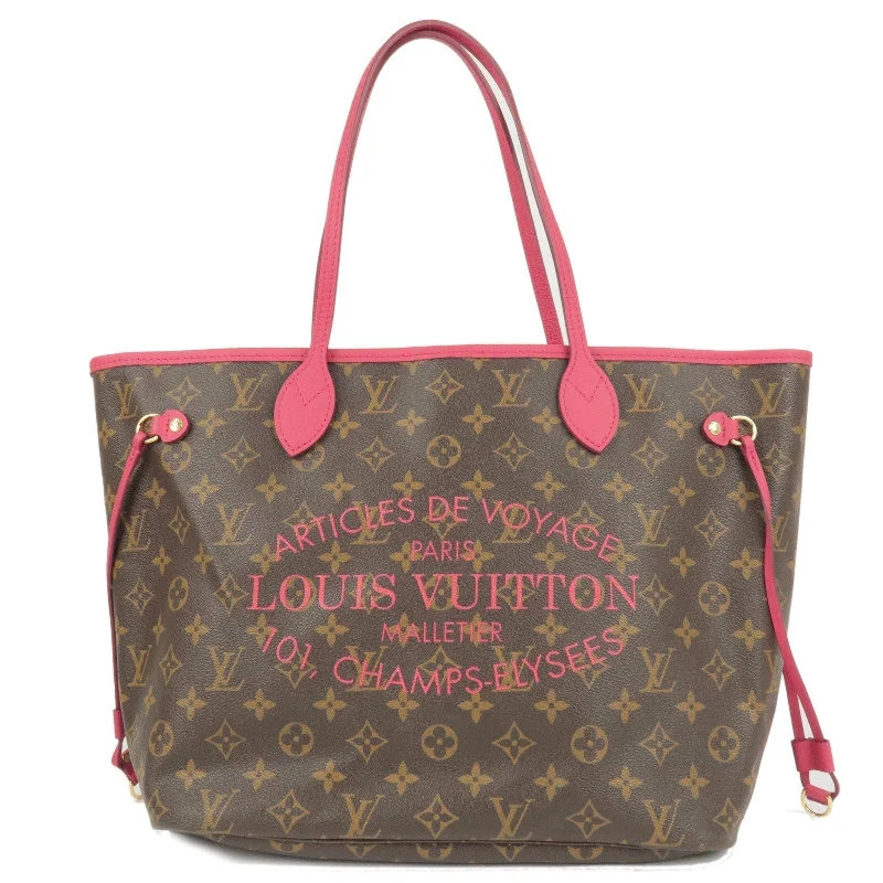 Louis Vuitton bags with a chain - link trim and a leather body for a modern edgeLouis Vuitton Monogram Ikat Flower Neverfull MM Tote Bag M40940