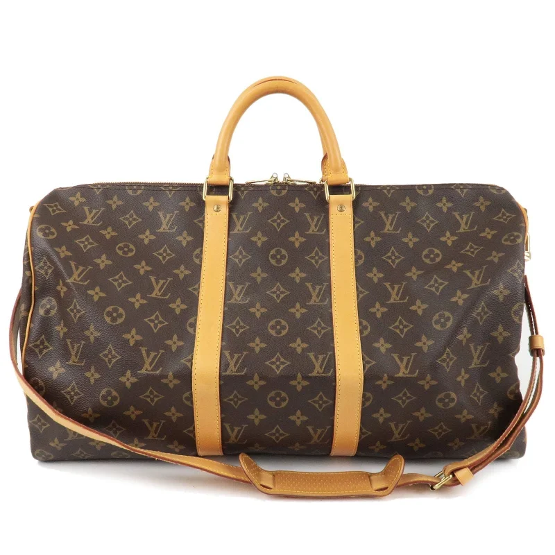 Small - sized Louis Vuitton Pochette Metis bags for a compact carryLouis Vuitton Monogram Keep All Bandouliere 50 Bag M41418