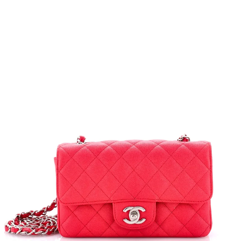 Classic Single Flap Bag Quilted Caviar Mini