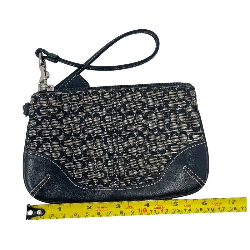 Ladies Coach crossbody bags with a single - strap design for simplicityWristlet Designer By Coach  Size: Small