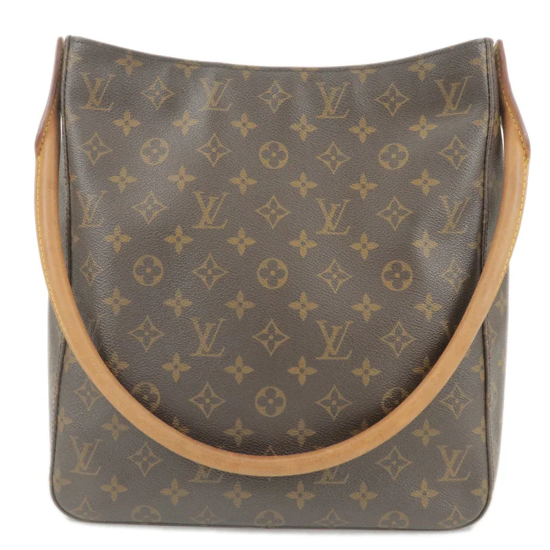 Louis Vuitton handbags with a metal - framed clasp for durabilityLouis Vuitton Monogram Looping GM Shoulder Bag Hand Bag M51145