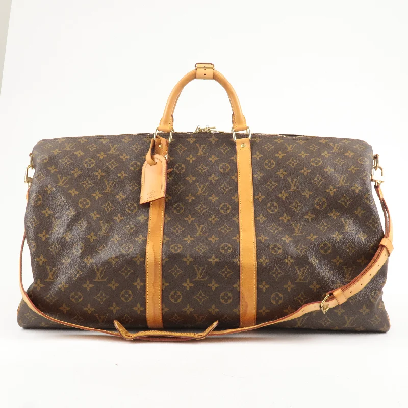 Louis Vuitton bags with a detachable mobile phone holder for convenienceLouis Vuitton Monogram Keep All Bandouliere 60 Bag M41412