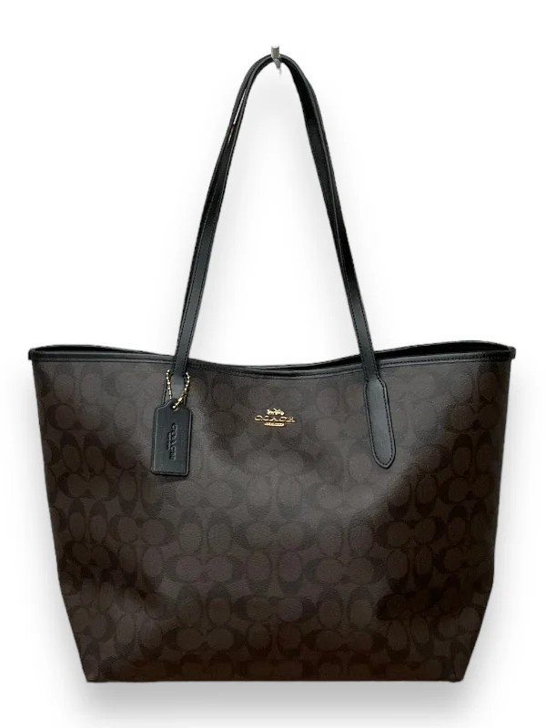 Ladies Coach Tabby bags with gold - toned hardware for a touch of luxuryTote Designer By Coach  Size: Large