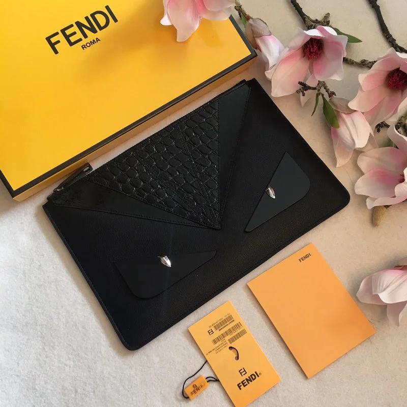 Fendi tote bags with a self - cleaning interior lining for easy maintenanceWF - Fendi Bags - 633