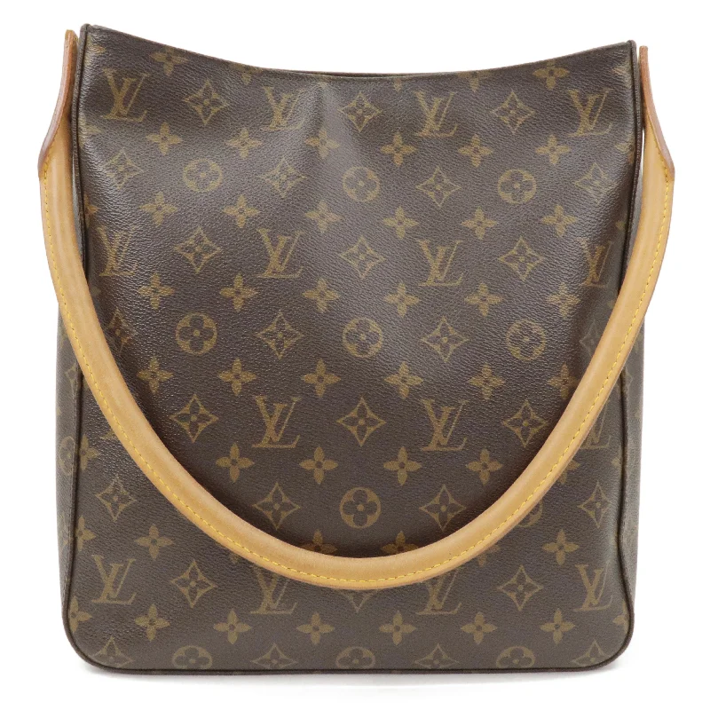 Louis Vuitton Alma bags with a monogram - embossed leather surfaceLouis Vuitton Monogram Looping GM Shoulder Bag M51145